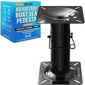 Adjustable Boat Seat Pedestal Mount Boat Seat Mount Base for Jon Boat Seats or Bass Boat Seat Pedestal Chair Stand Boat Seat Extension Boat Seat Base 11.5" to 17.5" Adjustable Boat Pedestal