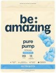 BEAM Be Amazing Stimulant Free Pure Pump Powder | Vegan Nighttime Pre Workout, Energy Boost, Endurance, Muscle Pump, Strength, Recovery | Caffeine-Free Supplement, No Itch | Sour Blue Gummy, 30 Scoops