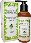 Unscented Massage Oil (8 Fluid Oz) – Perfect for Men, Women, Couples, Massaging, Nourishing the Skin, and Much More… By Mary Tylor Naturals