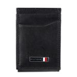 Tommy Hilfiger Men's RFID Slim Magnetic Front Pocket Wallet, Black, Black, RFID Slim Magnetic Front Pocket Wallet