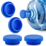 4 Pack 5 Gallon Water Jug Cap, Silicone Spill Resistant, Reusable Replacement Cap Fits 55mm Bottles