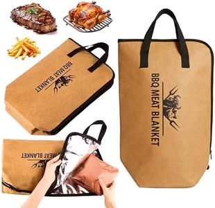 21” Upgraded BBQ Blanket for Resting Meat, Insulated Meat Resting Bag with Wide Mouth, Ideal for Brisket, Pork Shoulder & Turkey, Smoker Accessories, BBQ Gifts for Men, Dad & Husband