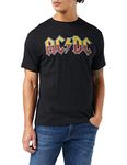 AC/DC Men's About to Rock Tour T Shirt, Black, L UK