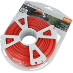 Stihl Square Nylon Trimmer Line Red, (2.7mm x 65m) for Strimmer Brushcutter Replacement