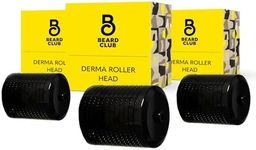 The Beard Club Derma Roller Replacement Head - 0.3mm Titanium Microneedles - 3 PACK