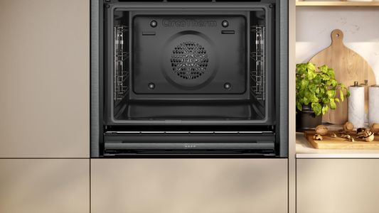 NEFF N70 Slide&Hide Built-In Oven – Graphite Grey