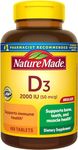 N.ature M.ade Vitamin D3 2000 IU Dietary Supplement for Bone, Teeth, Muscle and Immune Health Support, 400 Tablets, 400 Day Supply