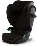 Cybex Solution G2 Folding High-Back Booster Seat - Lightweight, Travel-Friendly, Rigid Latch Installation, Linear Side-Impact Protection, Height Adjustable, Moon Black