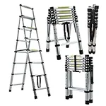 8FT Aluminum Ladder, 6+7 Step Exten