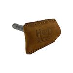 Hide & Drink, Leather Double Edge Safety Razor Head Protective Sheath/Shaving Travel Cover, Handmade Includes 101 Year Warranty :: Old Tobacco