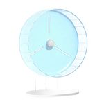 BUCATSTATE Hamster Wheel Silent, 21cm Dual-Bearing Hamster Exercise Wheel Quiet Spinning for Syrian/Dwarf Hamster Gerbils Mice Degus Or Other Small Animals (Blue)