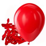 Bezente Red Balloons Latex Party Balloons - 150 Pack 5 inch Matte Red Helium Balloons for Christmas Wedding Anniversary New Year Birthday Valentine's Day Party Decorations