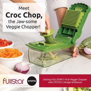 Fullstar 4-in-1 Vegetable Chopper & Slicer with Container – Spiralizer, Dicer, Kitchen Gadget