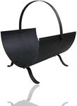 PaMeer Black Round Log Holder, Deco