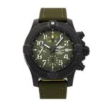 Breitling Avenger Chronograph 45mm Night Mission Green V13317101L1X2, Black, Chronograph