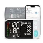 Checkme Bluetooth Blood Pressure Monitor for Home Use include Pregnant Women & Diabetics, Blood Pressure Machine, Dual Display w Adult Cuff 22-45cm, 500 Records, Voice Broadcast, compatible w APP