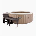 Intex 2 Medium PureSpa Benches, Compatible with Above Ground 4 Person Spas (Accessory Only)