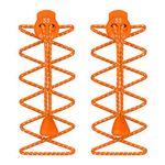 55 Sport Elastic Lock Shoelaces For Running & Triathlon, Orange