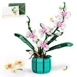 JOJO&Peach Orchid Bonsai Building Set, Build an Artificial Plant Flowers for The Home or Office, Botanical Collection Display Model Mother's Day Birthday Gifts for Adults Teens Ages 14+(811 Pieces)