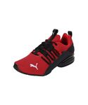 Puma Mens Axelion Two-Tone Wide for All Time Red-Black Running Shoe - 12 UK (31049801)
