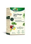 Zandu Tulsi Ginger Mint Herbal Infusion, a Herbal Tea Enriched with Ayurvedic Ingredients (25 Tea Bags)