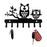 Sehaz Artworks Wall Key Holder for Wall Self Adhesive | Key Hangers for Wall | Key Hooks for Wall | Key Racks for Wall | Key Hooks Wall Mounted-7 Hooks