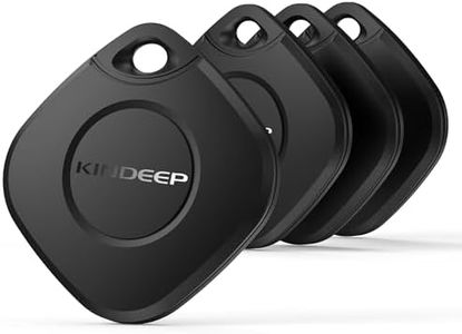 Air Tracker Tag 4 Pack: Bluetooth Item Finder with Apple Find My APP (iOS Only), Item Locator for Keys Finder, Luggage Tracker, Bags Wallets Pets Tracking, IP67 Waterproof Smart Tag