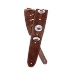 D'Addario Accessories Guitar Strap - Guitar Accessories - Electric Guitar Strap, Acoustic Guitar Strap, Acoustic Electric Guitar Strap & Bass Guitar Strap - Conchos - Brown