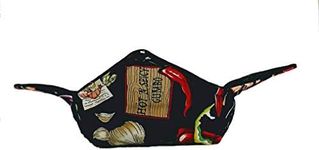 Microwavable Bowl Cozy in a Cajun Gumbo Lobster and Shrimp fabric print