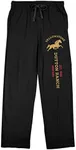 Yellowstone Series Dutton Ranch Logo Men's Black Graphic Sleep Pants -Medium