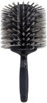 Phillips Brush Luxe Monster Vent 1 Professional Hair Brush (5” Diameter Barrel) – Black & Rose Gold Vented Hairbrush with Nylon Reinforced Boar Hair Bristles, Ergonomic Rubber Grip