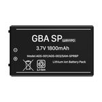 Wavypo GBA SP Battery, Upgraded 1800mAh High Capacity Rechargeable Lithium-ion Battery for Nintendo GBA SP Gameboy Advance SP AGS-001, AGS-003 with Tool Kit