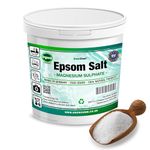 Grow Chem Natural Epsom Salts (1KG Bucket) – Pure Food Grade Magnesium Sulphate Mineral, 100% Natural Salts Mined in Germany - for Health, Detoxification, Muscle Relief, Exfoliating & Gardening