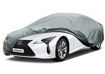 Kayme Heavy Duty Car Cover Custom Fit Lexus-RC/LC, Waterproof All Weather for Automobiles, Full Exterior Covers Sun Rain UV Protection with Zipper Door.