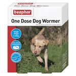 Beaphar One Dose Wormer for Large Dogs 4 Tablets (Pack of 2, Total 8 Tablets)