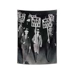 YOXIHOPE Prohibition Tapestry We Want Beer Vintage Funny Flag Old Sign Poster- 3X4 Feet College Dorm Banner Wall Decor for Home Bar Cafe