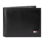 Tommy Hilfiger Men's Dore Passcase Billfold, Black, One Size