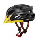 Lifelong Adjustable Cycling Helmet with Detachable Visor| Adjustable Light Weight Mountain Bike Cycle Helmet with Padding for Kids | Racing Helmet for Kids, Small, Yellow/Black