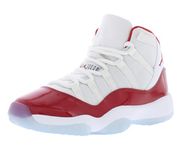 Jordan 11 Retro Big Kids Shoes Size- 3.5 White/Varsity Red-Black, White/Varsity Red/Black, 3.5 Big Kid