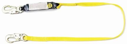 Guardian 01215 4-Foot Single Leg Shock Absorbing Lanyard