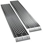 MONZANA® 2x Heavy Duty Loading Ramps 160x22.5x4.5cm | Galvanised Steel Non Slip Perforated Surface | 400kg Load Capacity | Access Ramp ATV Quad Motorcycle Lawnmower Scooter Machinery