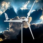 ISTABREEZE Wind Turbine Generator i-2000 Watt 48 Volt Wind Turbine – Blade in White Wind Generator