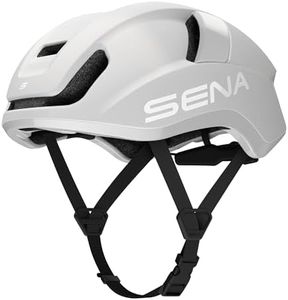 Sena S1 Mesh Intercom Smart Road Cycling Helmet (Matte White, Medium)