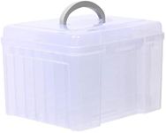 LOVIVER Photo Organizer Box with Di