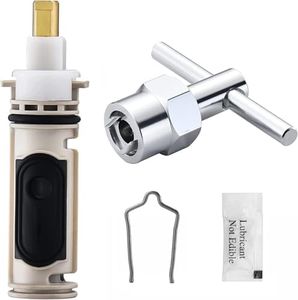 1222 Replacement Cartridge for Moen One-Handle Posi Temp Faucet, with 104421 Puller Removal Tool and Retainer Clip, Tub Shower Replacement Part for Moen