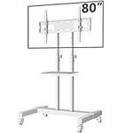 Mobile TV Stand Rolling TV Cart Flo
