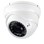 Analog CCTV Camera HD 1080P 4-in-1 (TVI/AHD/CVI/CVBS) Security Dome Camera Outdoor, 2.8mm-12mm Manual Focus/Zoom Varifocal Lens, Weatherproof Metal Housing 36 IR-LEDs Day & Night Monitoring (White)