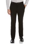 Perry Ellis Men's Portfolio Slim Fit Stretch Active Waistband Dress Pant Black
