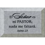 Dexsa El Señor ES Mi Pastor - Psalm 23-The Lord is My Shephard - Inspirational Saying in Spanish 4"x6" Glass Plaque with Easel