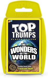 Top Trumps Wonders of the World Classics Card Game, Discover interesting facts in this educational packed game including the height of Mount Everest, 2 plus players makes a great gift for ages 6 plus